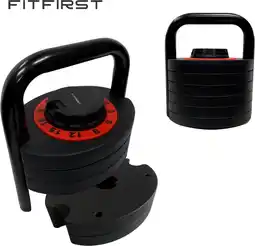 Bol.com FitFirst | Verstelbare Kettlebell | 1-18 KG | Trainings gewichten en Halters | Krachttraining aanbieding
