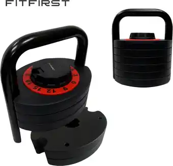 Bol.com FitFirst | Verstelbare Kettlebell | 1-18 KG | Trainings gewichten en Halters | Krachttraining aanbieding
