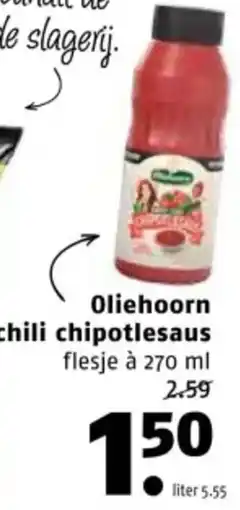 Poiesz Oliehoorn chili chipotlesaus aanbieding