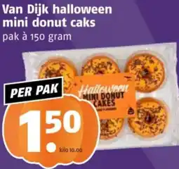 Poiesz Van Dijk halloween mini donut caks aanbieding