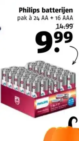 Poiesz Philips batterijen aanbieding