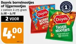Poiesz Duyvis borrelnootjes of tijgernootjes aanbieding