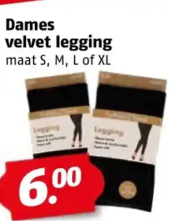Poiesz Dames velvet legging aanbieding