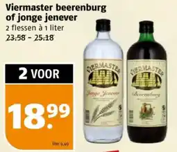 Poiesz Viermaster beerenburg of jonge jenever aanbieding
