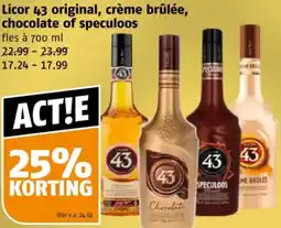 Poiesz Licor 43 original, crème brûlée, chocolate of speculoos aanbieding