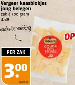 Poiesz Vergeer kaasblokjes jong belegen aanbieding
