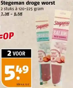 Poiesz Stegeman droge worst aanbieding
