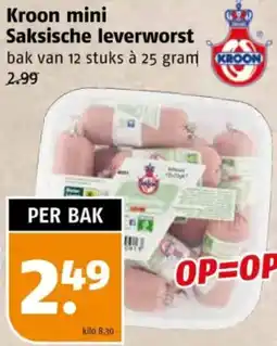 Poiesz Kroon mini Saksische leverworst aanbieding