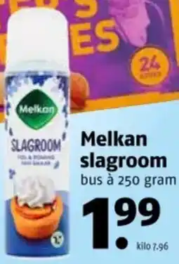 Poiesz Melkan slagroom aanbieding
