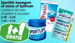Poiesz Sportlife kauwgom of mints of Xylifresh aanbieding
