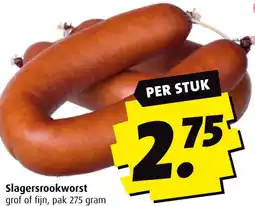 Boni Slagersrookworst aanbieding