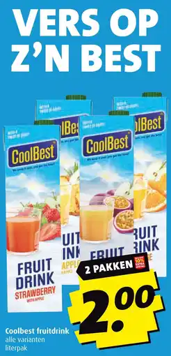 Boni Coolbest fruitdrink aanbieding