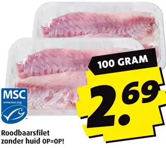 Boni Roodbaarsfilet zonder huid aanbieding