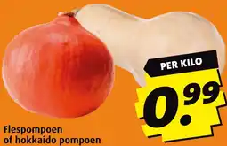 Boni Flespompoen of hokkaido pompoen aanbieding
