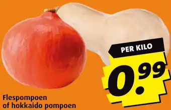 Boni Flespompoen of hokkaido pompoen aanbieding