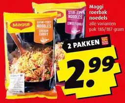 Boni Maggi roerbak noedels aanbieding