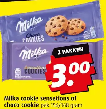 Boni Milka cookie sensations of choco cookie aanbieding