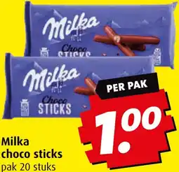 Boni Milka choco sticks aanbieding