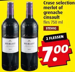Boni Cruse selection merlot of grenache cinsault aanbieding
