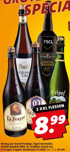 Boni Hertog Jan Grand Prestige, Tripel Karmeliet, Straffe Hendrik Wild, St. Feuillien Grand Cru aanbieding