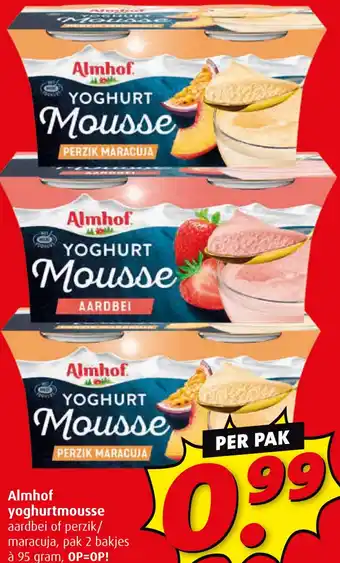 Boni Almhof yoghurtmousse aanbieding