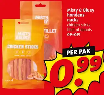 Boni Misty & Bluey hondensnacks aanbieding