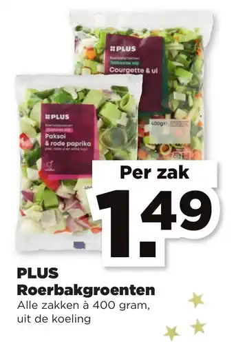 PLUS Roerbakgroenten 400g aanbieding