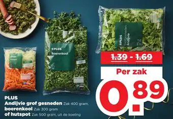 PLUS Andijvie grof gesneden boerenkool of hutspot aanbieding