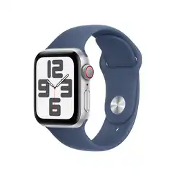 MediaMarkt APPLE Watch SE GPS + Cellular 40mm Denim Sport Band S/M Smartwatch Silver Aluminium aanbieding