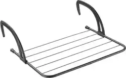 Bol.com Tomado Metaltex - Favonio Radiator/Balkon Droogrek - 3 m - Mat Zwart aanbieding