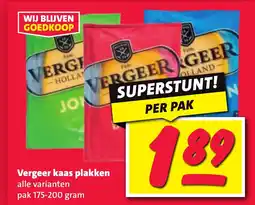 Nettorama Vergeer kaas plakken aanbieding