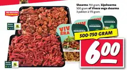 Nettorama Shoarma, kipshoarma of Vivera vega shoarma aanbieding