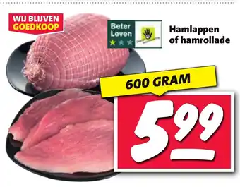 Nettorama Hamlappen of hamrollade aanbieding