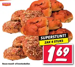 Nettorama Reuze muesli- of krentenbollen aanbieding