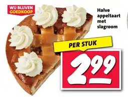 Nettorama Halve appeltaart met slagroom aanbieding