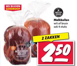 Nettorama Melkbollen wit of bruin aanbieding