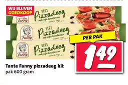 Nettorama Tante Fanny pizzadeeg kit aanbieding
