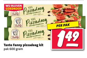 Nettorama Tante Fanny pizzadeeg kit aanbieding