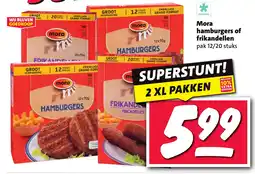 Nettorama Mora hamburgers of frikandellen aanbieding