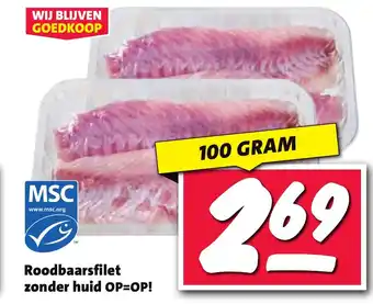 Nettorama Roodbaarsfilet zonder huid aanbieding