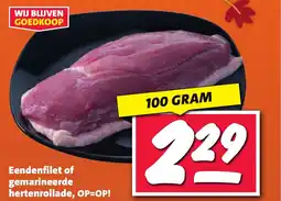 Nettorama Eendenfilet of gemarineerde hertenrollade aanbieding