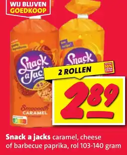 Nettorama Snack a jacks caramel, cheese of barbecue paprika aanbieding