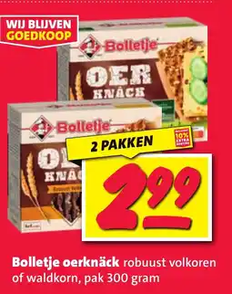 Nettorama Bolletje oerknäck robuust volkoren of waldkorn aanbieding
