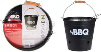 Bol.com Barbecue emmer mat zwart 26 cm - Barbecue aanbieding