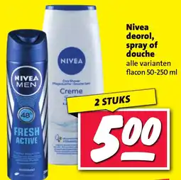 Nettorama Nivea deorol, spray of douche aanbieding