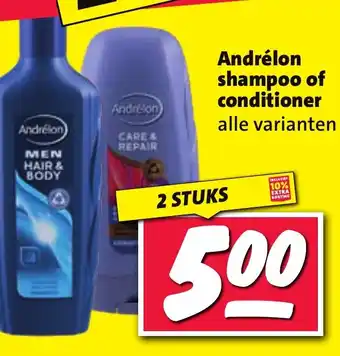 Nettorama Andrélon shampoo of conditioner aanbieding