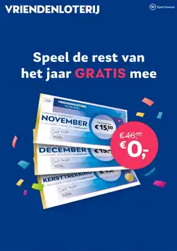 Vriendenloterij Gratis aanbieding