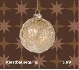 Xenos Kerstbal sequins aanbieding