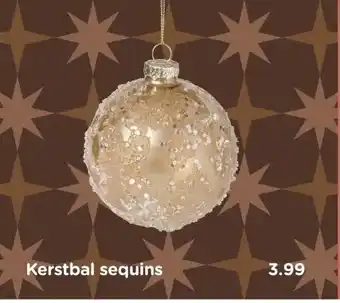 Xenos Kerstbal sequins aanbieding
