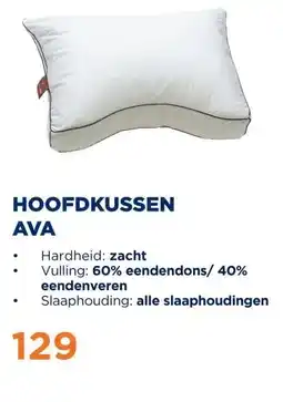 TotaalBED Hoofdkussen Ava | Dons aanbieding